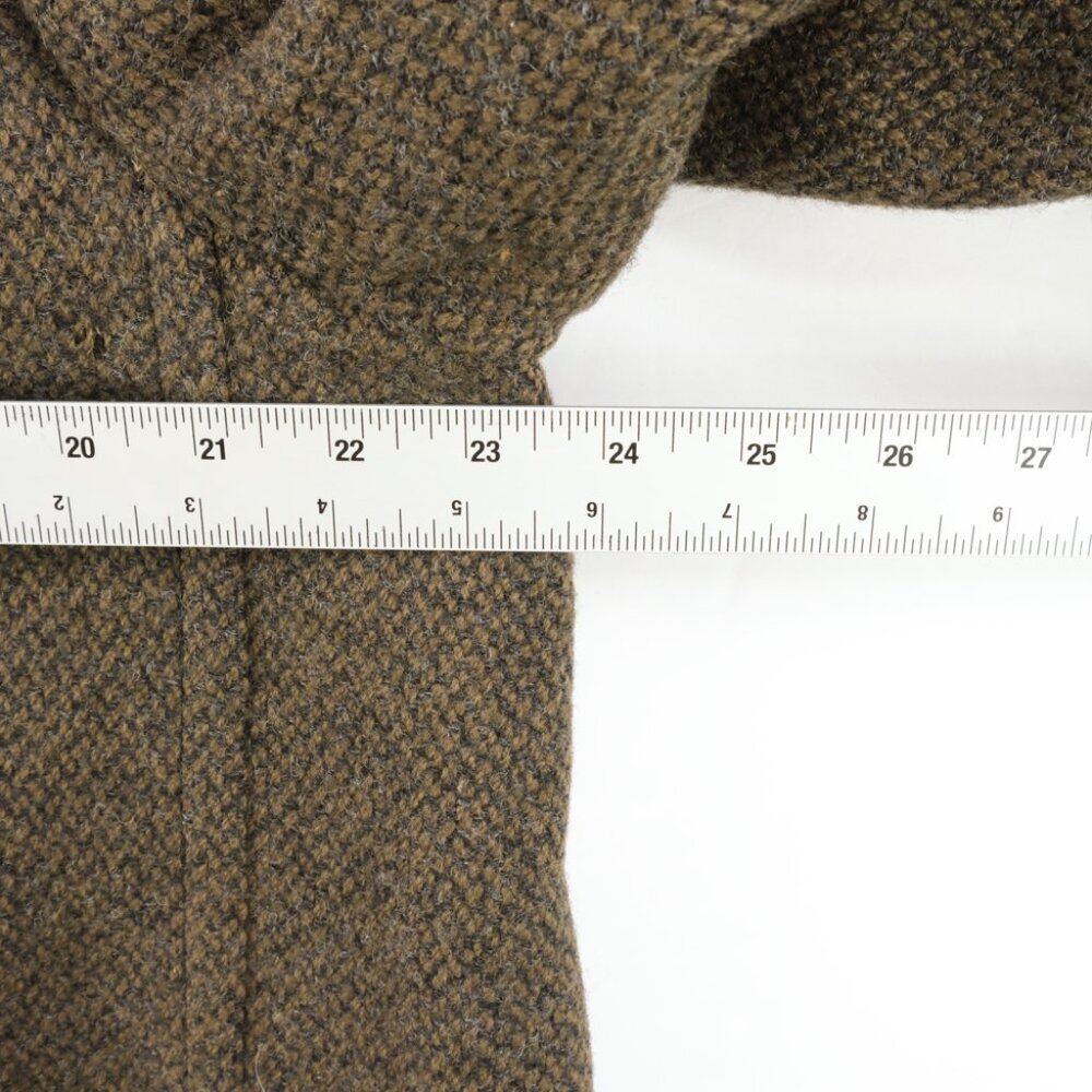 Vintage Rodex Of London Mens Size 42 Regular Tan Brown Wool Trench Coat Hidden - Picture 12 of 15